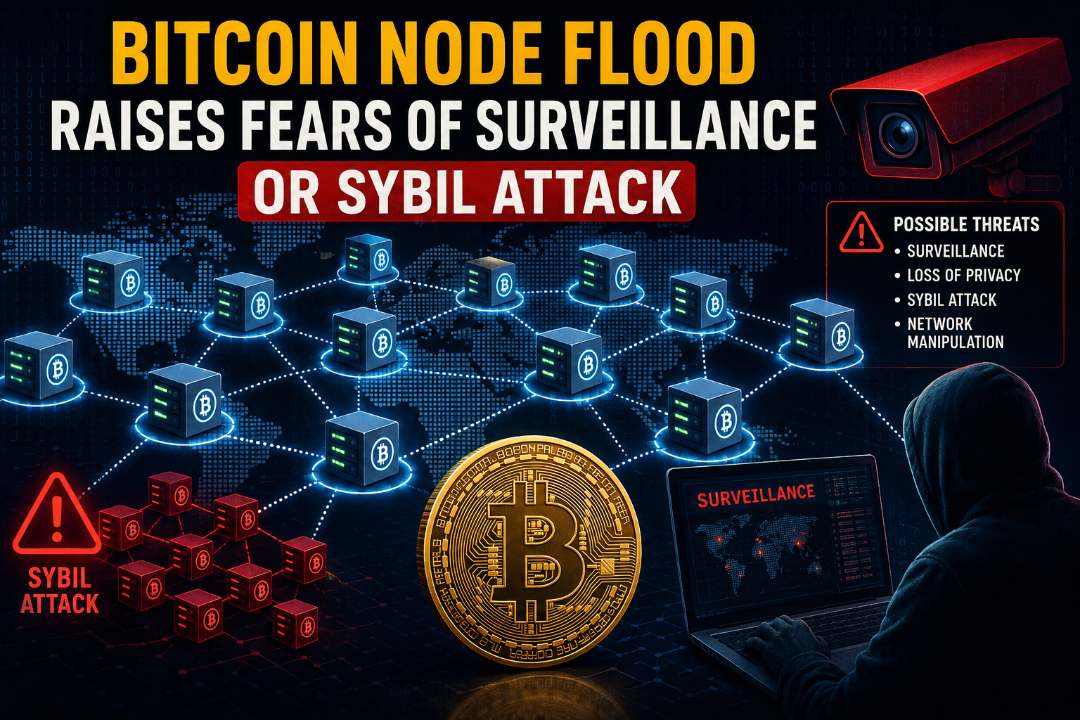 Bitcoin Node Flood Sparks Sybil Attack Concerns