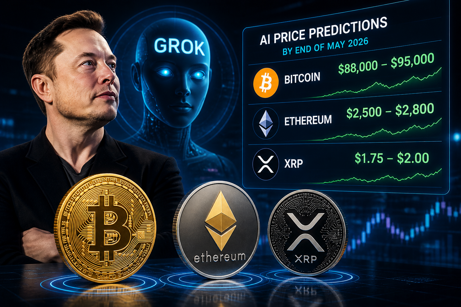 Grok AI Predicts Crypto Prices
